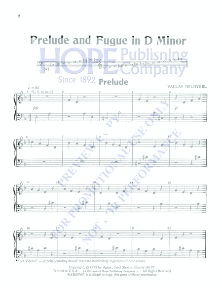 Prelude and Fugue in D Minor for Handbells