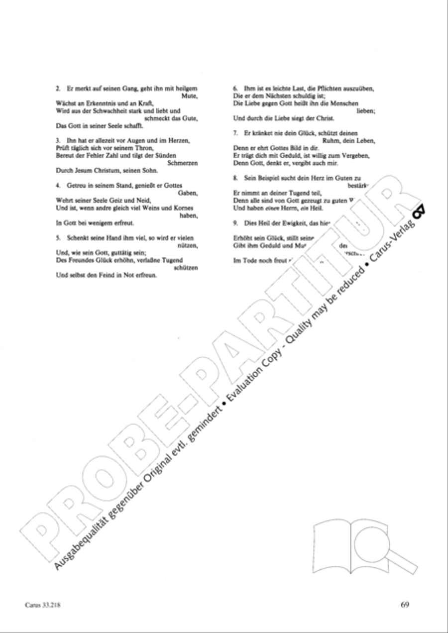 Geistliche Oden und Lieder (Gellert) Collection / Songbook scores gallery preview page 64