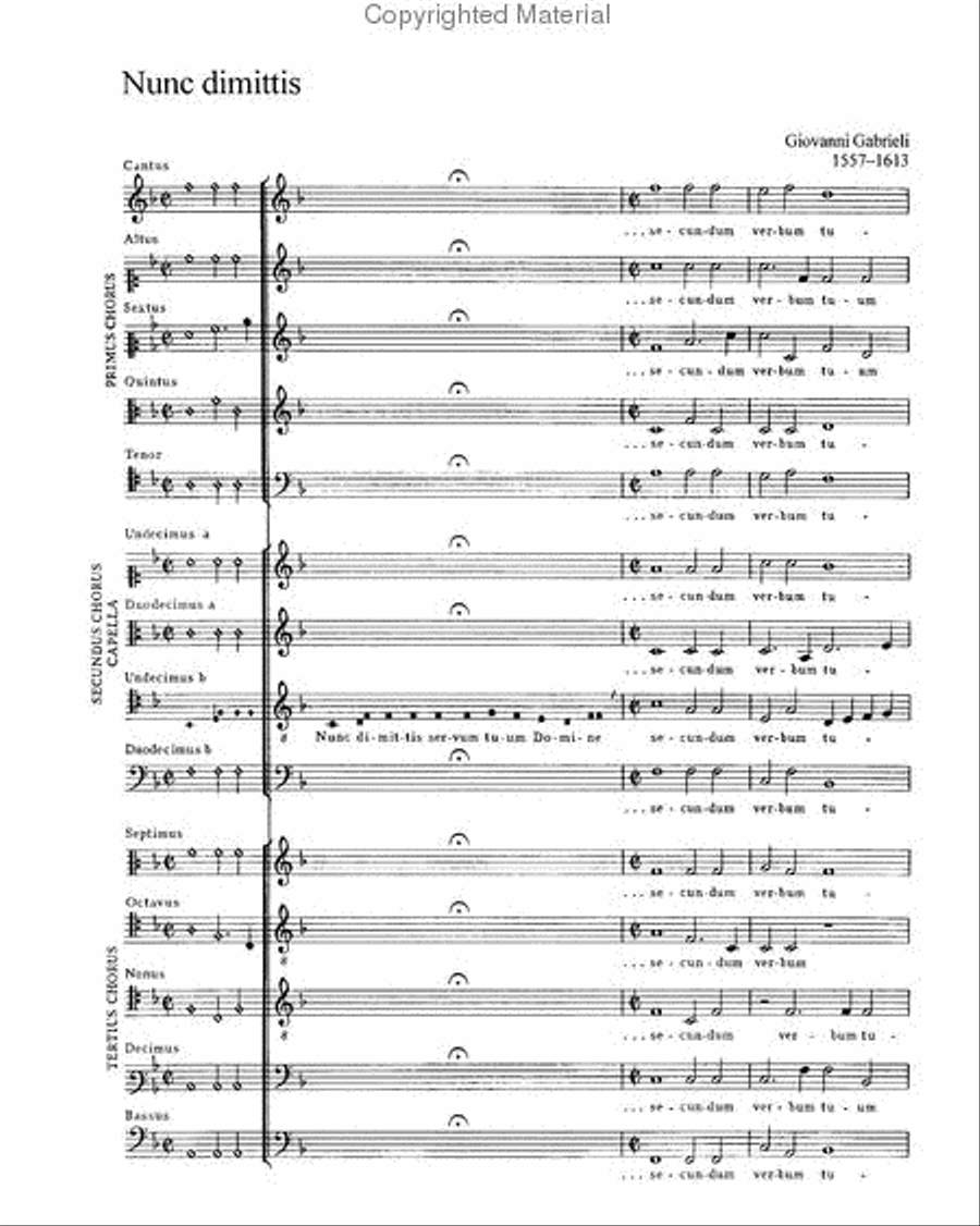 Nunc dimittis servum 4-Part scores gallery preview page 18