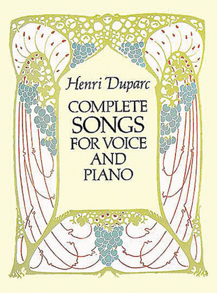 Book cover for Complete Songs for Voice and Piano