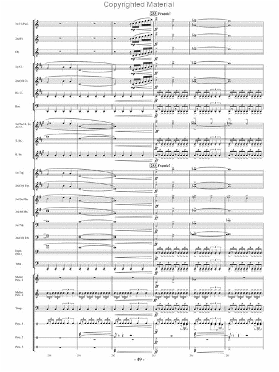 From the Eye of the Storm Concert Band scores gallery preview page 48