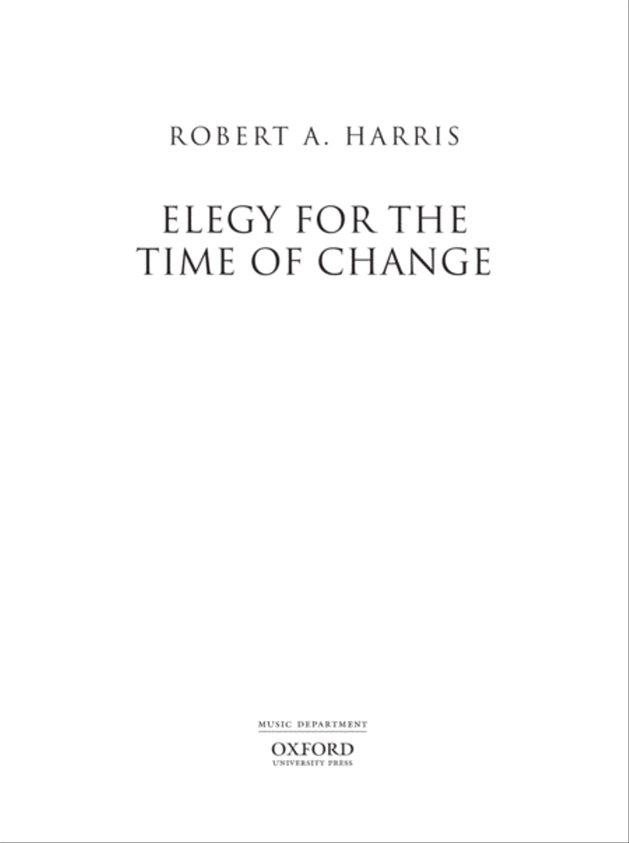Elegy for the Time of Change Organ Solo scores gallery preview page 2