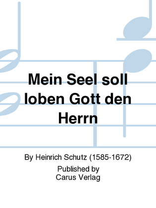 Book cover for Mein Seel soll loben Gott den Herrn