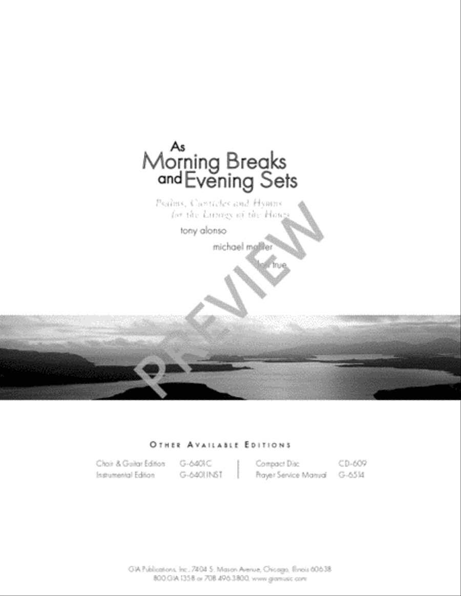 As Morning Breaks and Evening Sets Flute scores gallery preview page 3