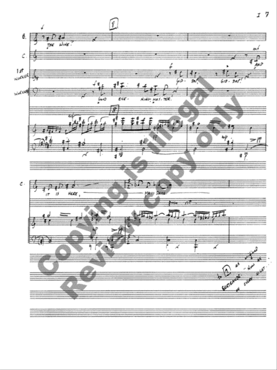 The Wife of Martin Guerre Choir scores gallery preview page 9