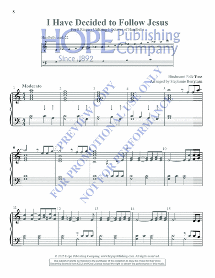 Short & Sweet for 8 Ringers Handbell Choir scores gallery preview page 9