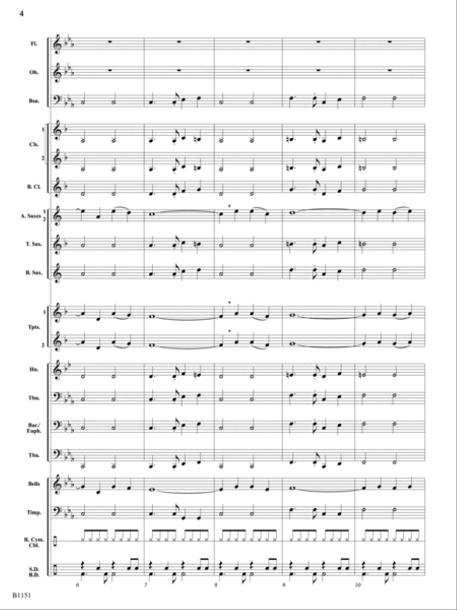 Stone Age Stomp: Score Concert Band scores gallery preview page 4