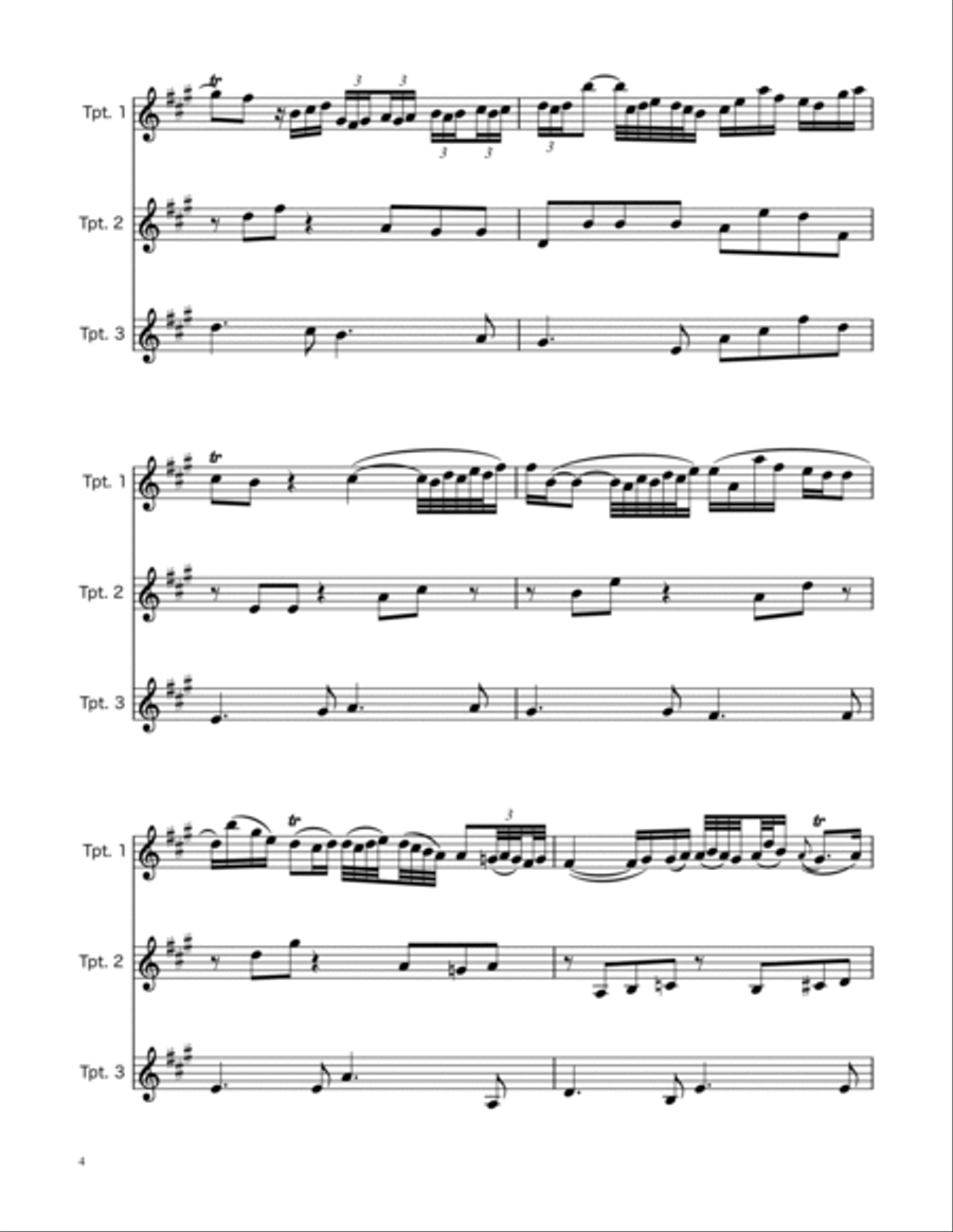 Arioso BWV 156 - Trumpet Trio Trumpet Trio scores gallery preview page 4
