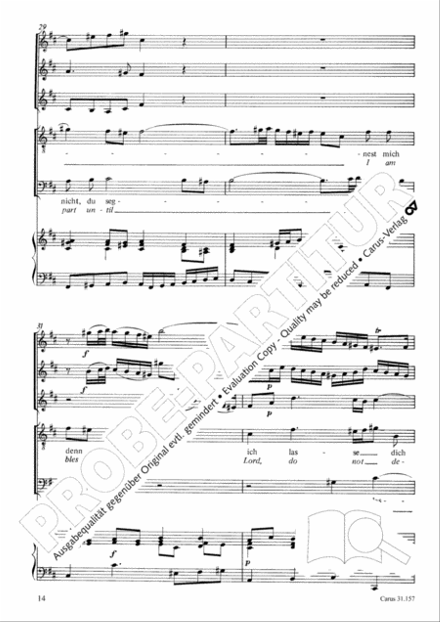 Lord, do not depart until I am blessed (Ich lasse dich nicht, du segnest mich denn) TB scores gallery preview page 15