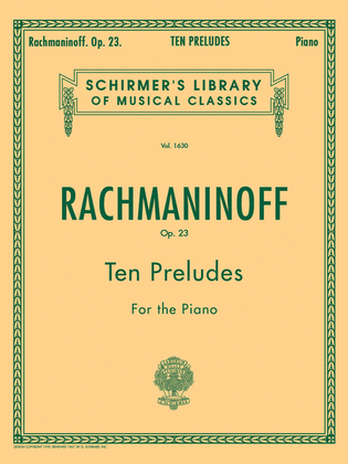 Book cover for 10 Preludes, Op. 23