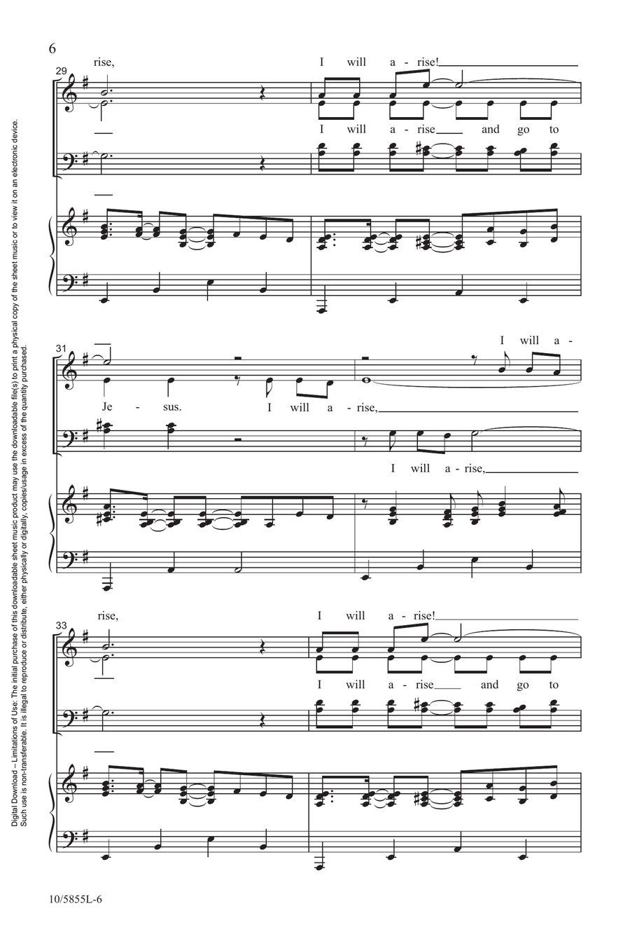 Come, Ye Sinners 4-Part scores gallery preview page 6