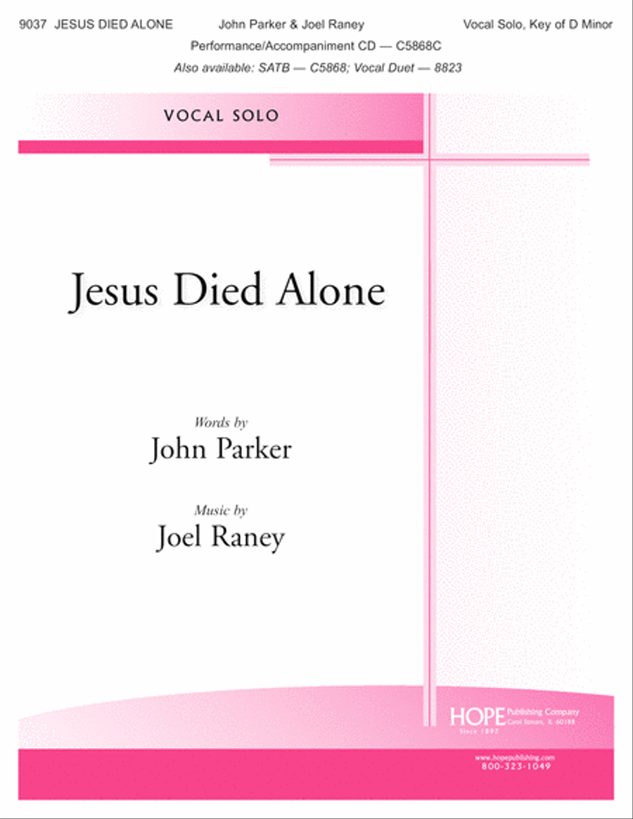 Jesus Died Alone Jesus Died Alone Voice Solo scores gallery preview page 1