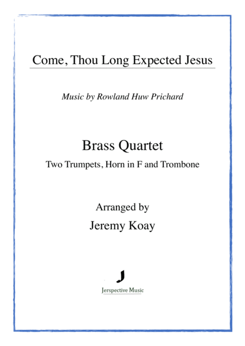 Come, Thou Long Expected Jesus (Brass Quartet) image number null