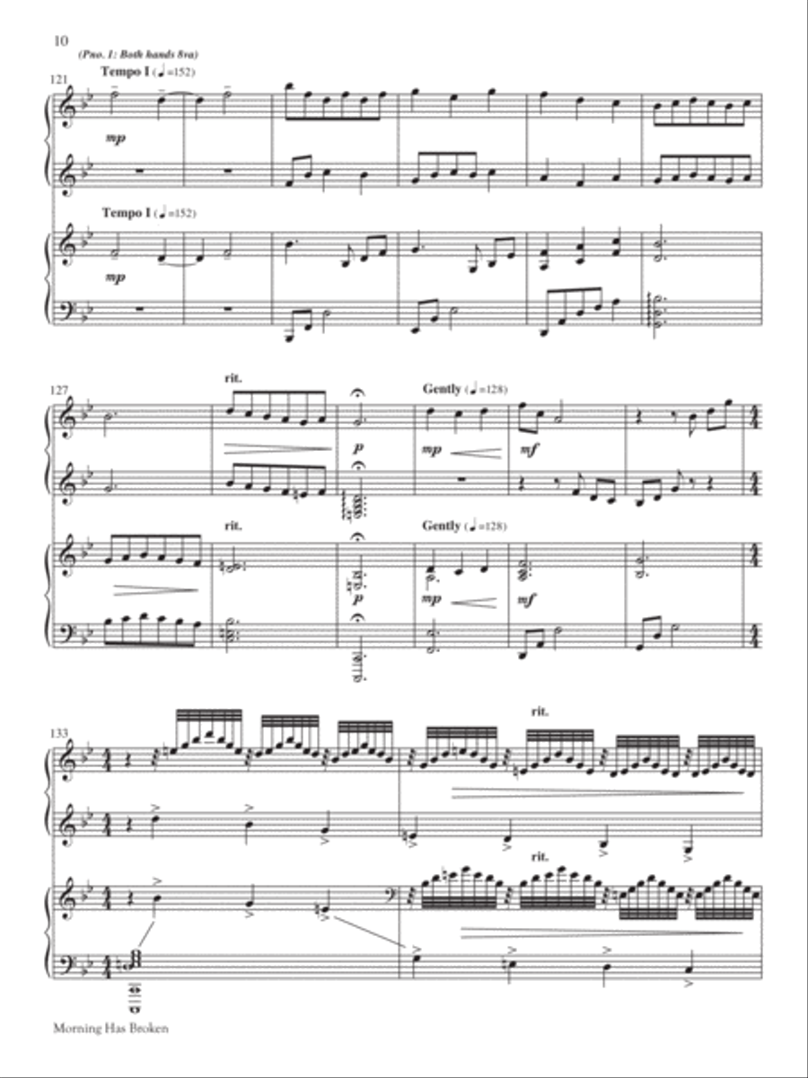 Classic Hymns for 4-Hand Piano, Vol. 2 Piano Accompaniment scores gallery preview page 10