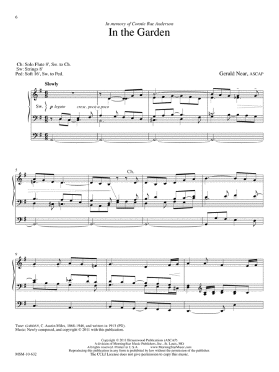 Three Gospel Preludes for Organ Organ Solo scores gallery preview page 4