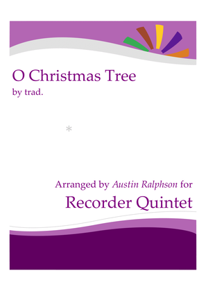 O Christmas Tree (O Tannenbaum) - recorder quintet
