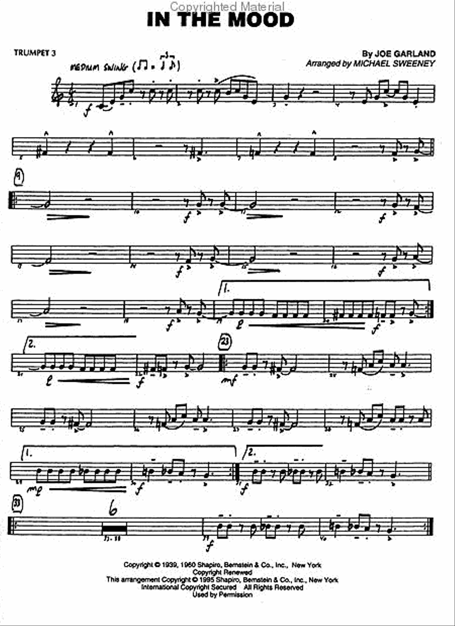 Easy Jazz Favorites – Trumpet 3 Jazz Ensemble scores gallery preview page 4