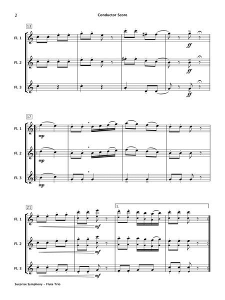 Surprise Symphony (Flute Trio) image number null