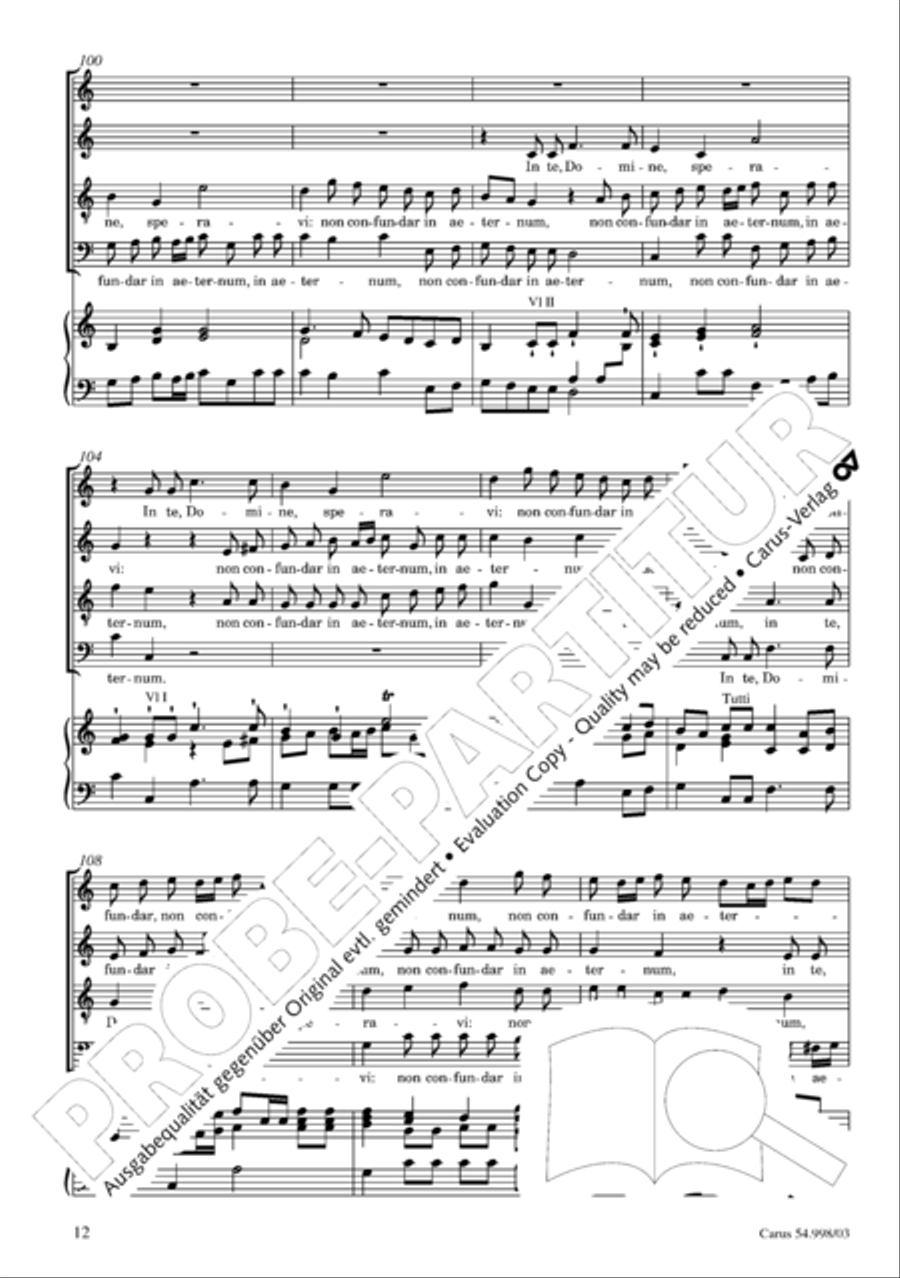 Te Deum in C 4-Part scores gallery preview page 13
