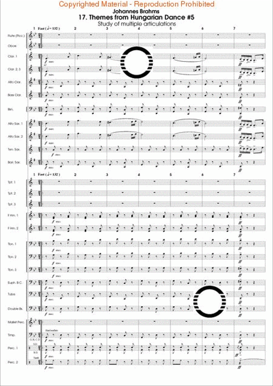 Articulation Studies Concert Band scores gallery preview page 55