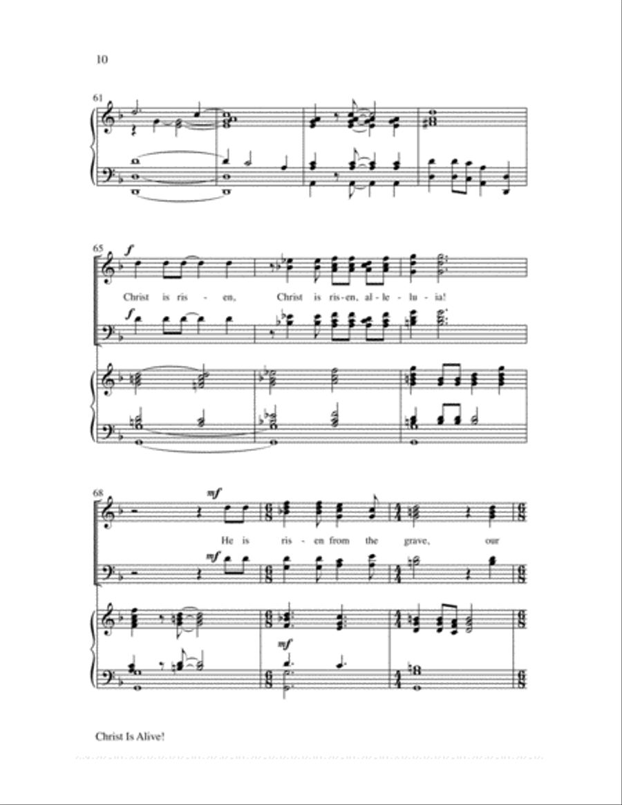 Christ Is Alive! Choir scores gallery preview page 9