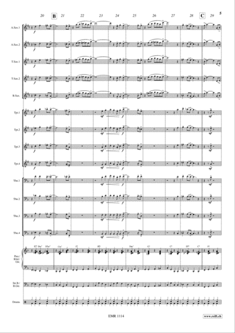Roller Coaster Roller Coaster Big Band scores gallery preview page 6