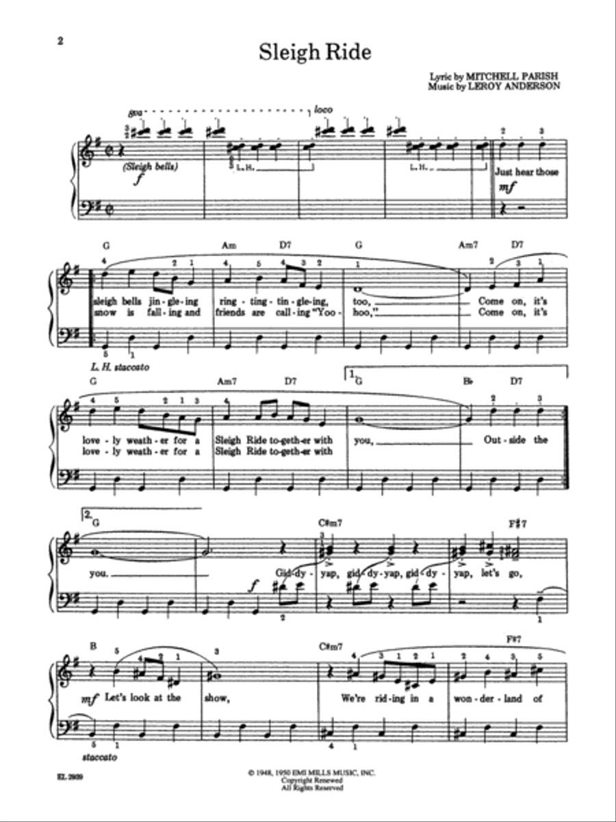 Sleigh Ride and Other Christmas Songs & Carols Piano Method scores gallery preview page 3
