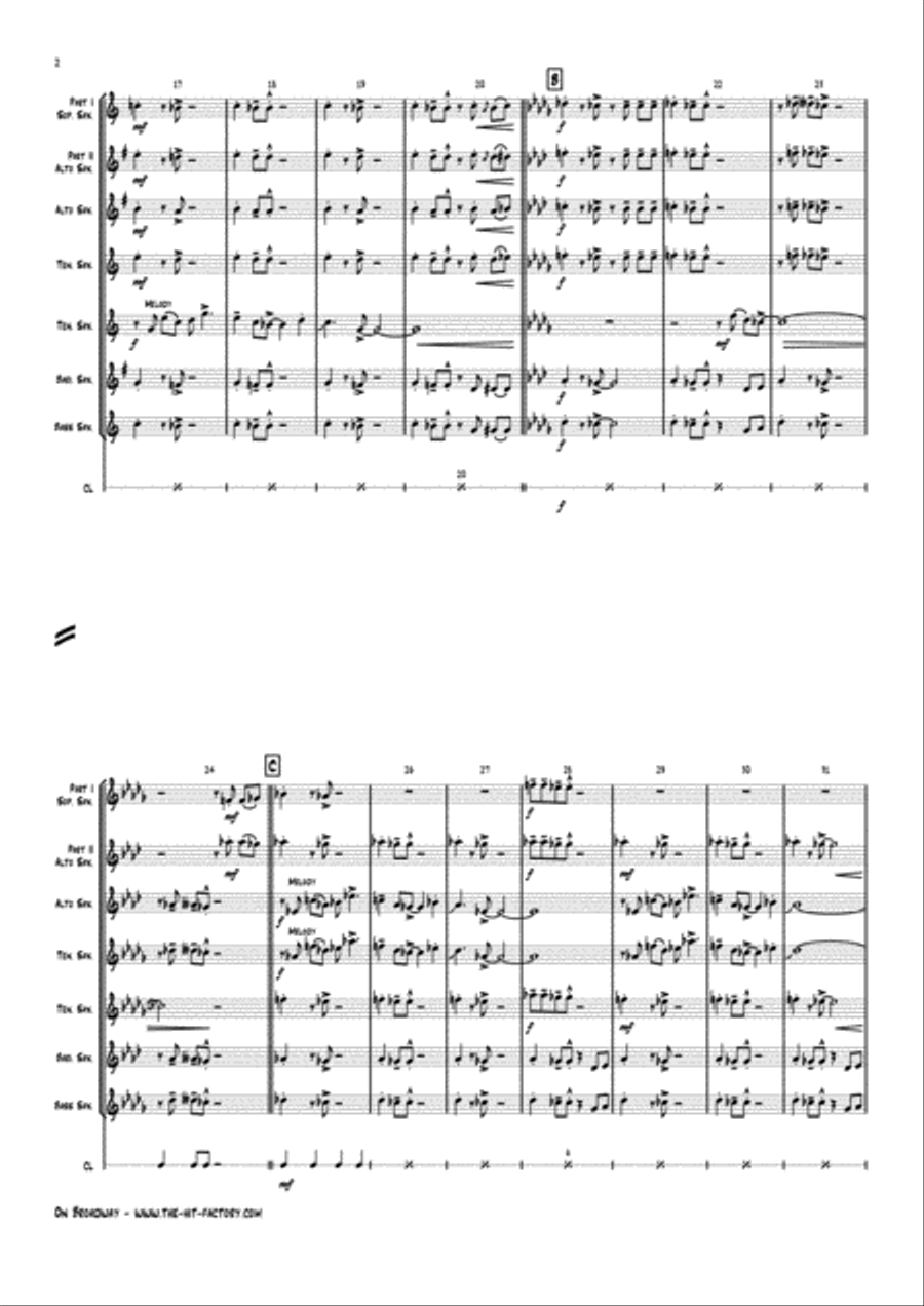 On Broadway Jazz Ensemble scores gallery preview page 4