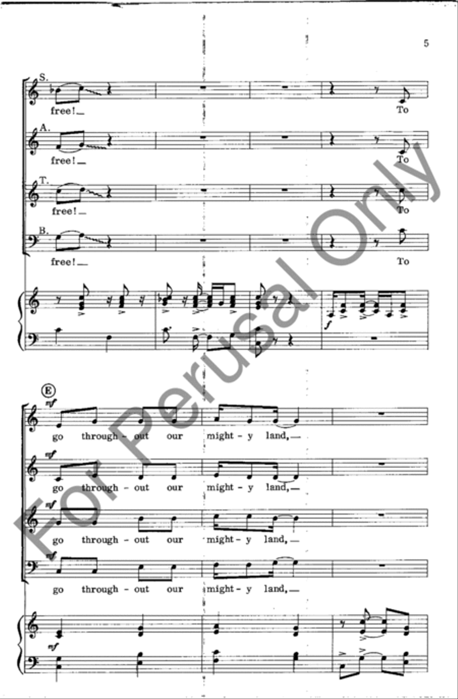 Free To Be Me Free To Be Me 4-Part scores gallery preview page 5