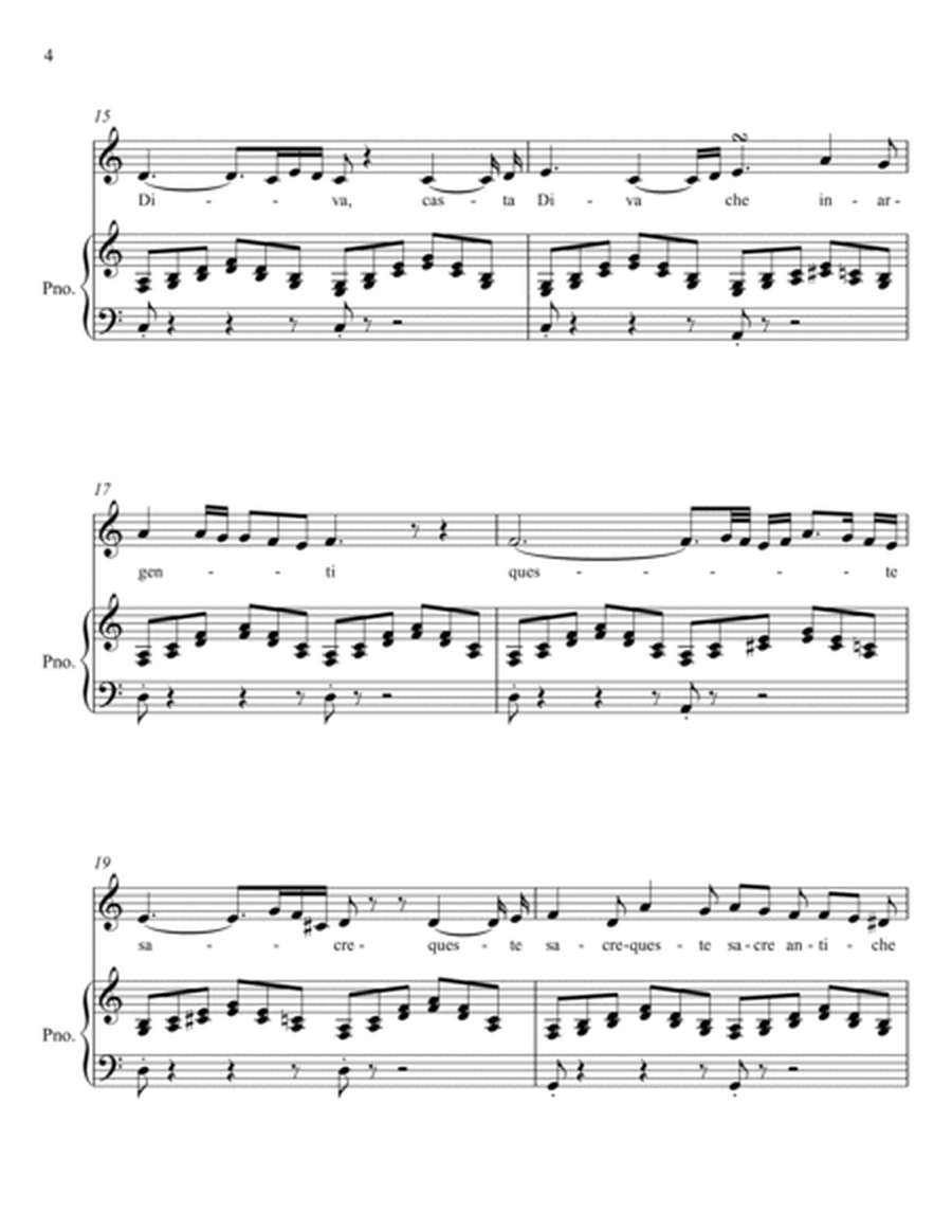 Casta Diva (Bellini)_C - major key (or relative minor key)