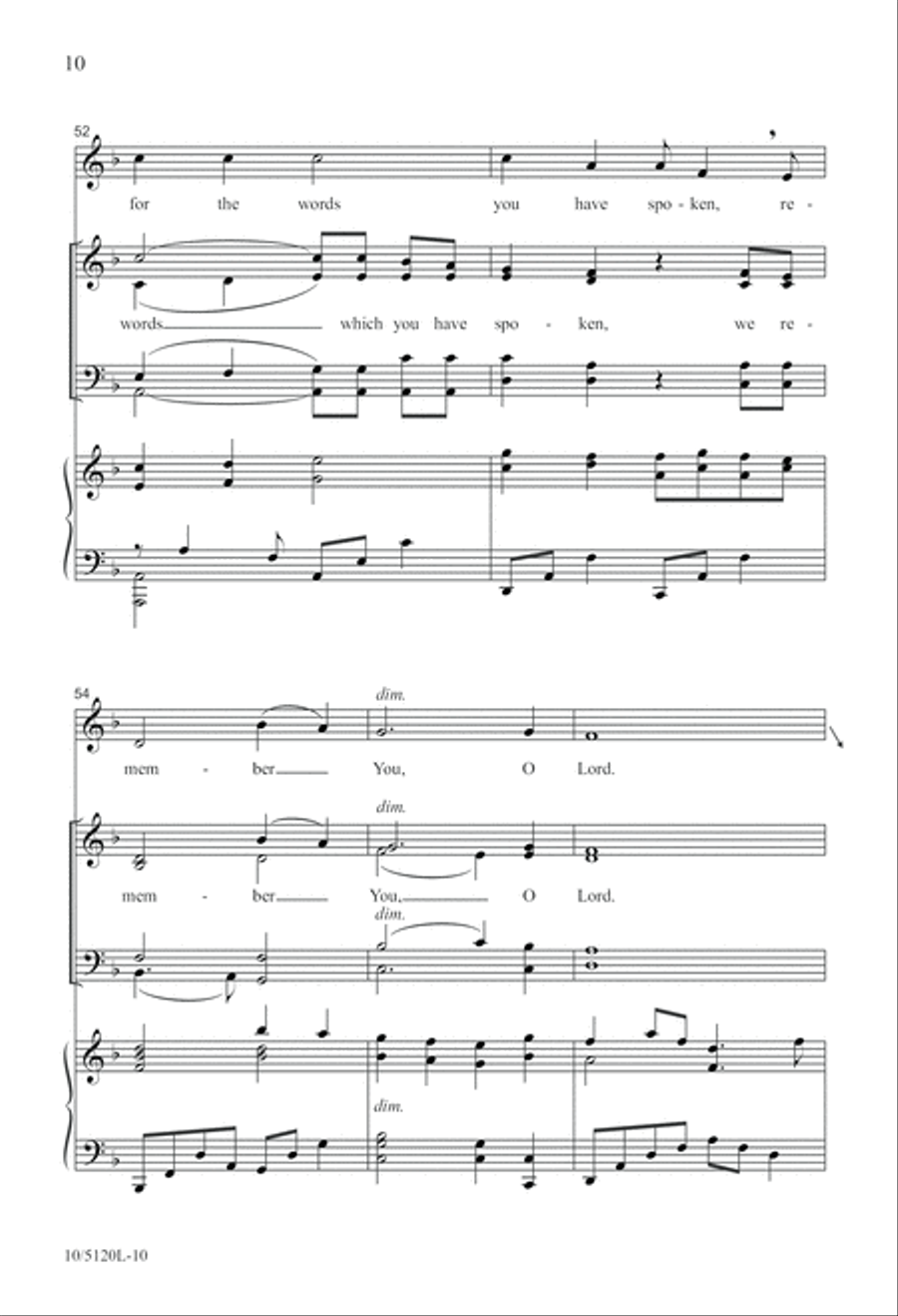 At This Table We Remember 4-Part scores gallery preview page 10