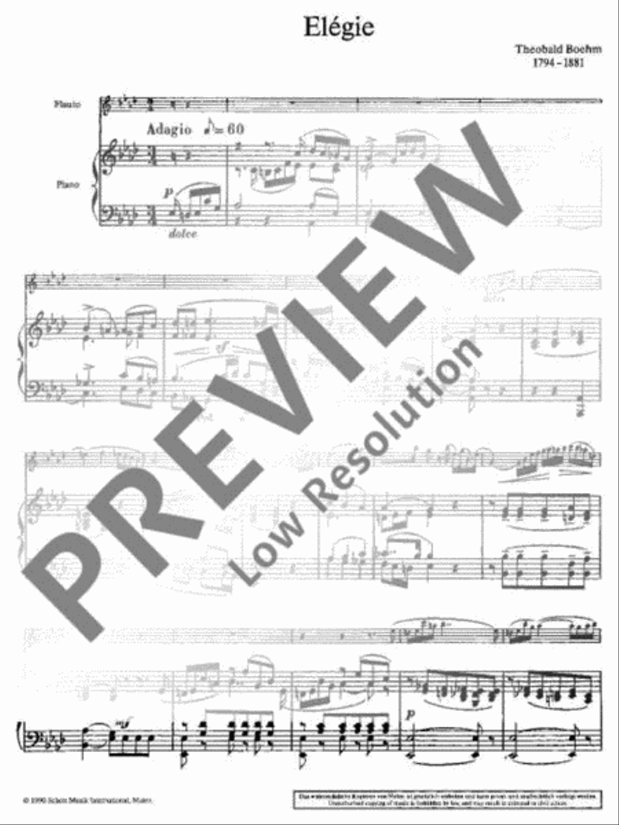 Elégie Ab major Elégie Ab major Flute Solo scores gallery preview page 5