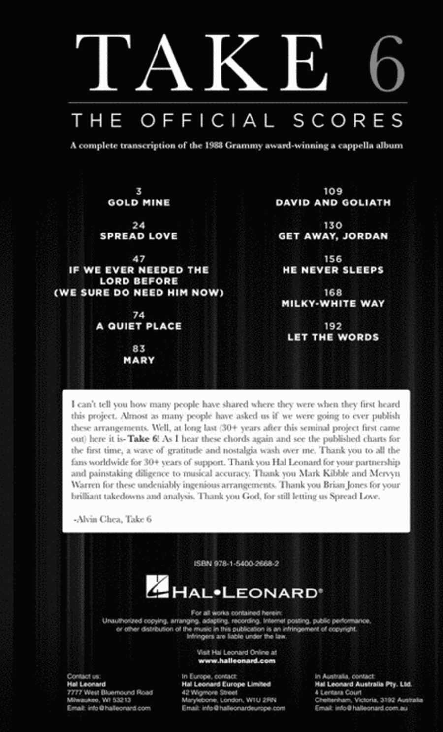 Take 6: The Official Scores Divisi scores gallery preview page 3