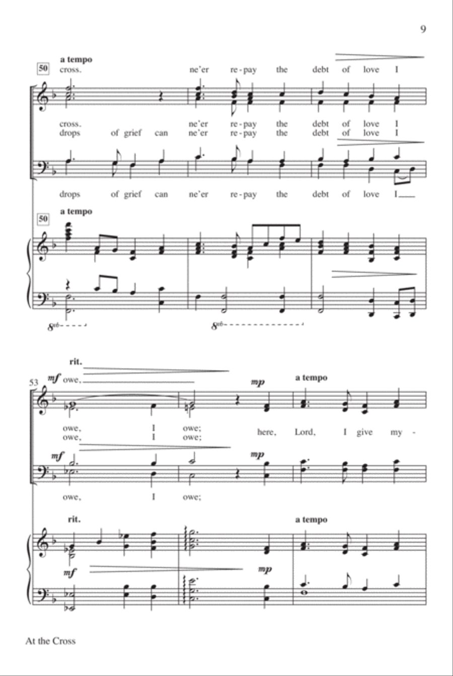 At the Cross 4-Part scores gallery preview page 10