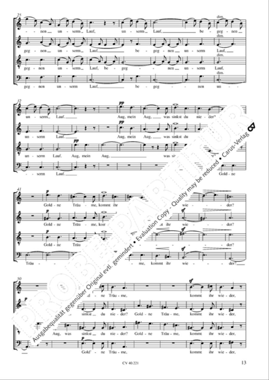 Im Freien zu singen (Heft 1) Choir scores gallery preview page 14