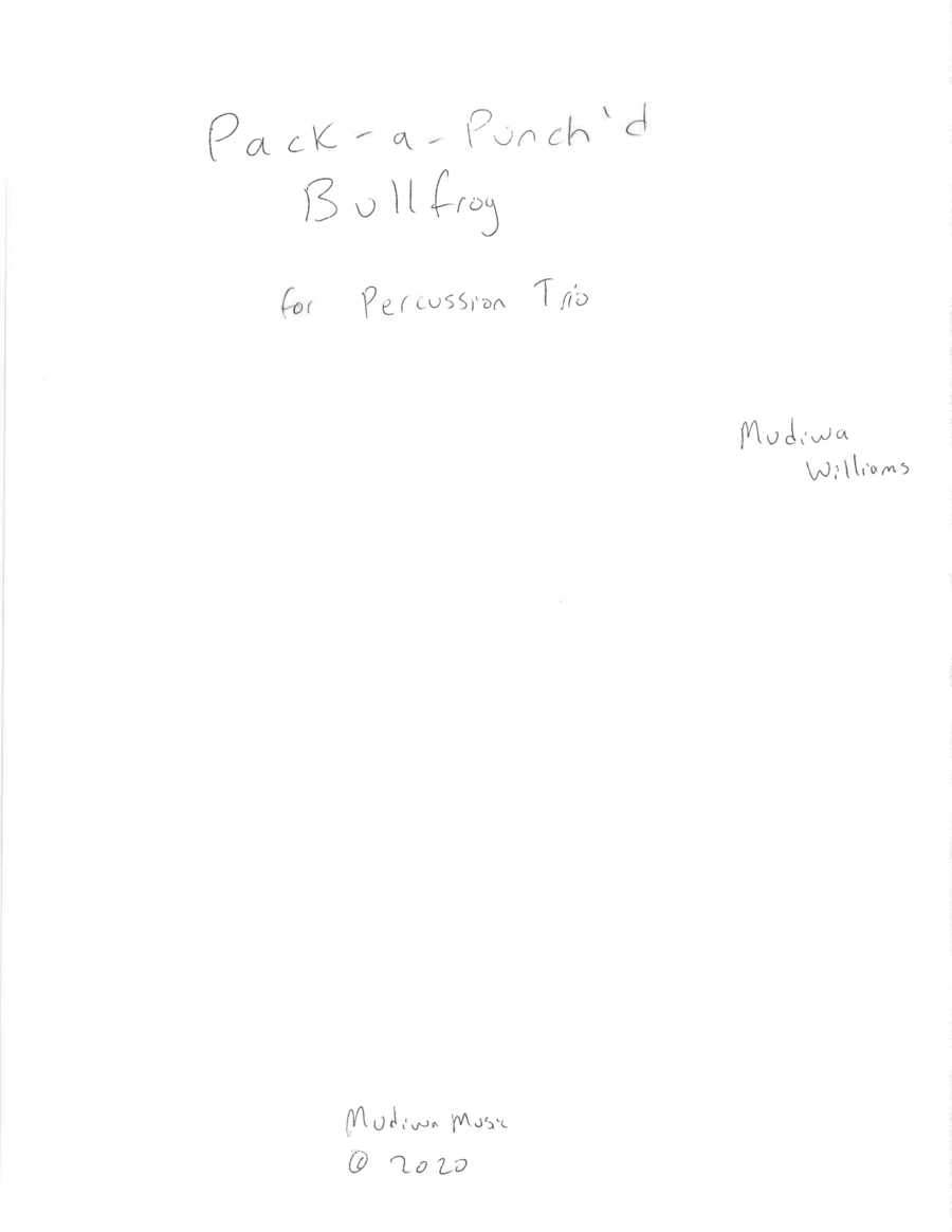Pack-a-Punch'd Bullfrog Chamber Music scores gallery preview page 1