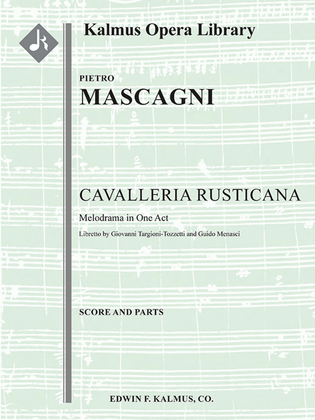 Cavalleria Rusticana (engraved, original edition)