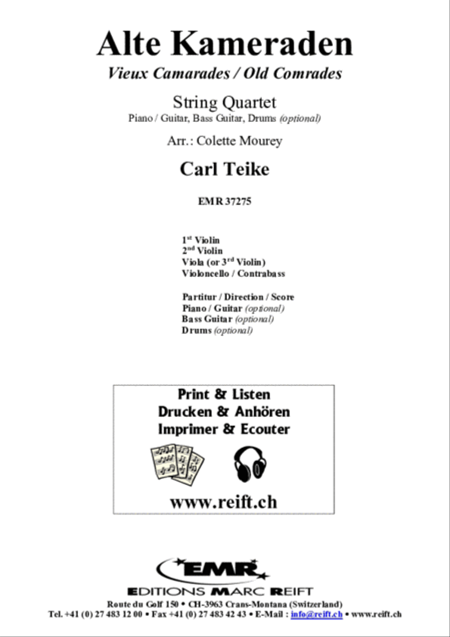 Alte Kameraden Alte Kameraden Cello scores gallery preview page 2