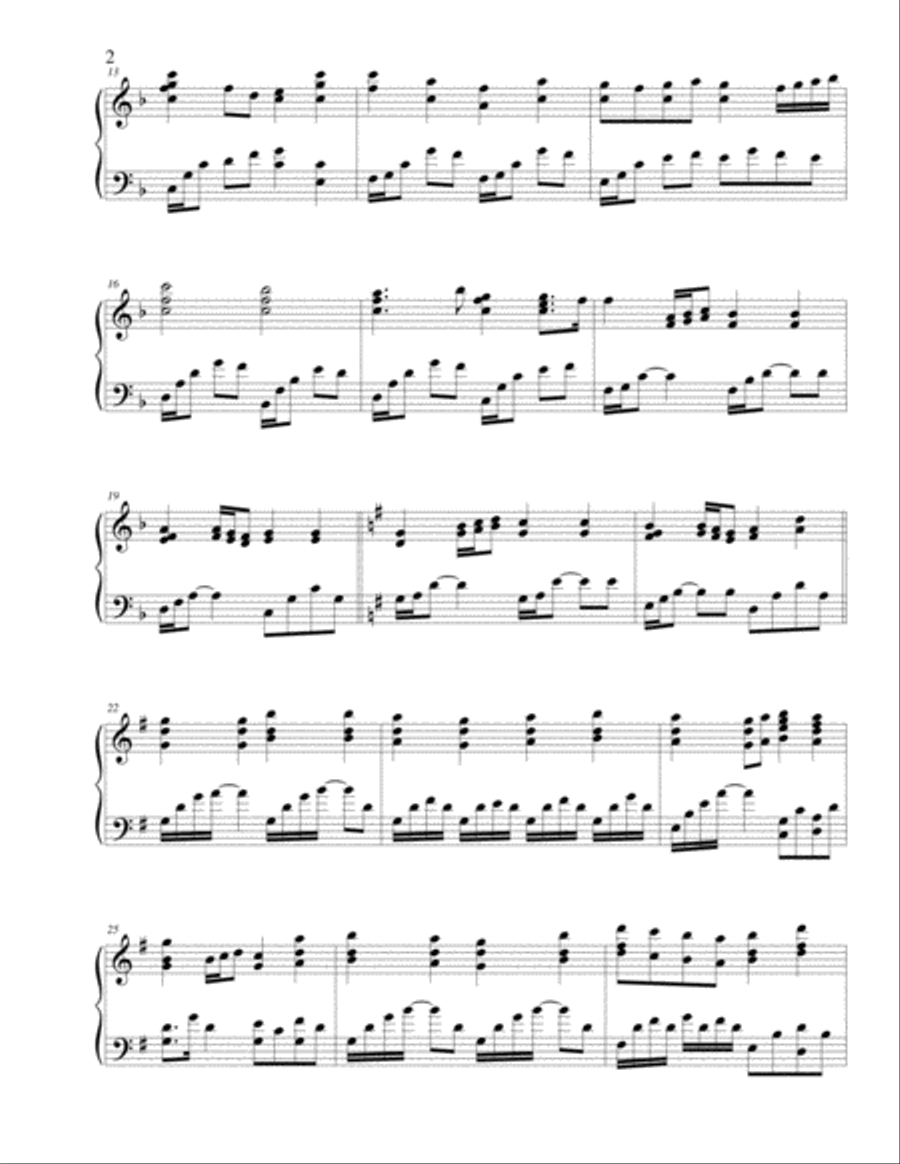 Power Medley Piano Solo scores gallery preview page 3