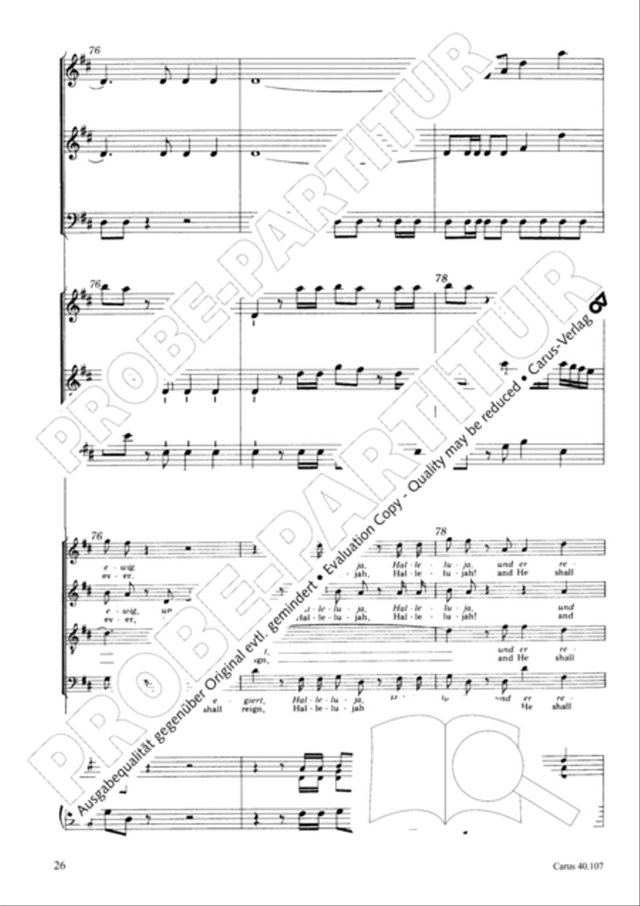 Halleluja (Jesus erschliesst uns die Schrift) 4-Part scores gallery preview page 27