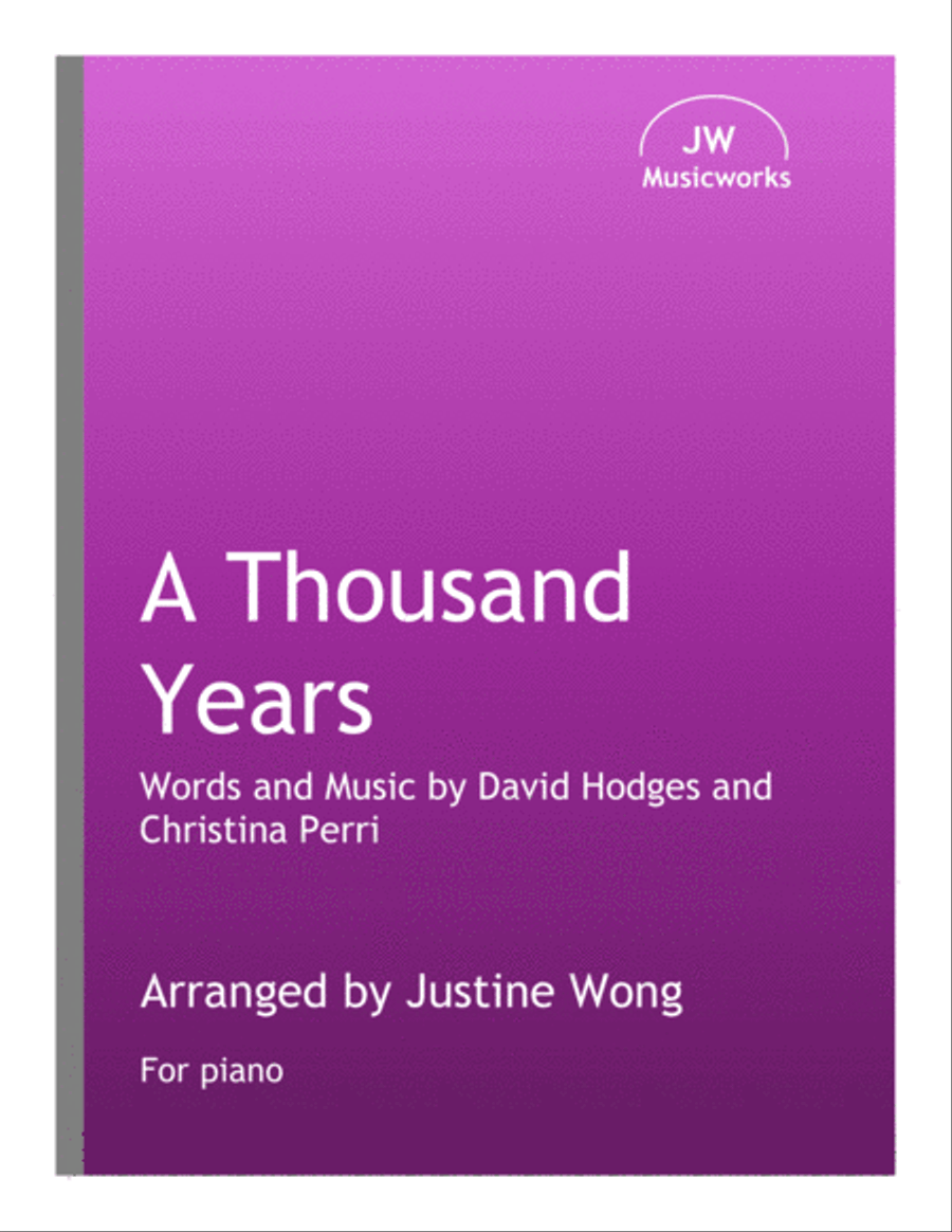 A Thousand Years Piano Solo scores gallery preview page 1