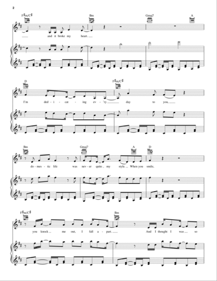 Dear Theodosia Piano, Vocal, Guitar scores gallery preview page 2