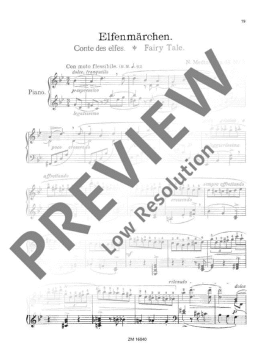 2 Märchen (Fairy Tales) Piano Solo scores gallery preview page 20