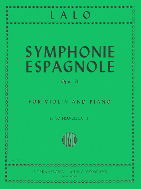Symphonie Espagnole, Op. 21 (FRANCESCATTI)
