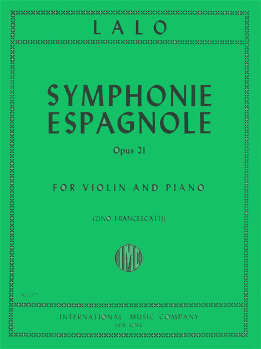 Symphonie Espagnole, Op. 21 Violin Solo scores gallery preview page 1