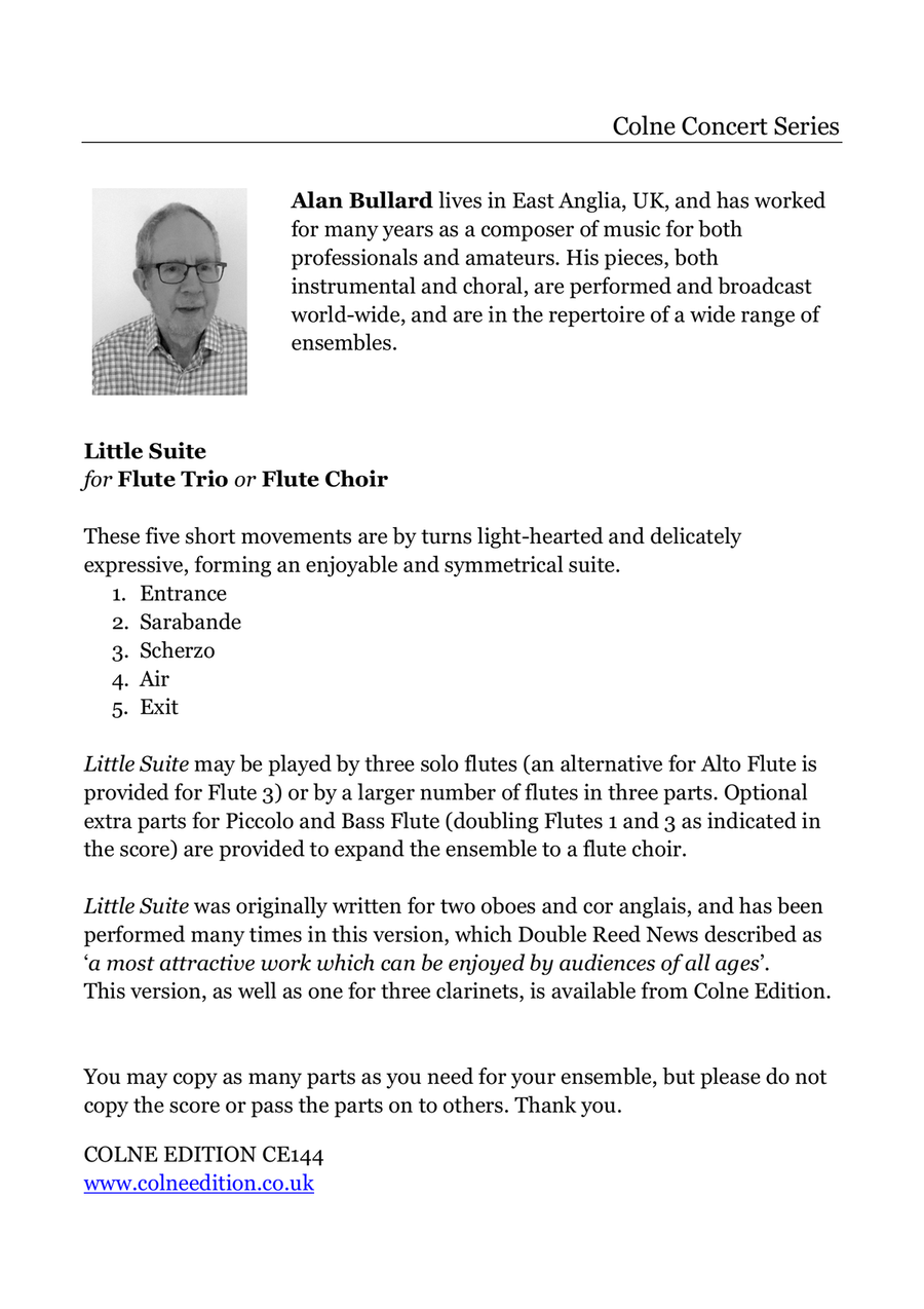 Little Suite (Flute Choir) Flute Choir scores gallery preview page 2