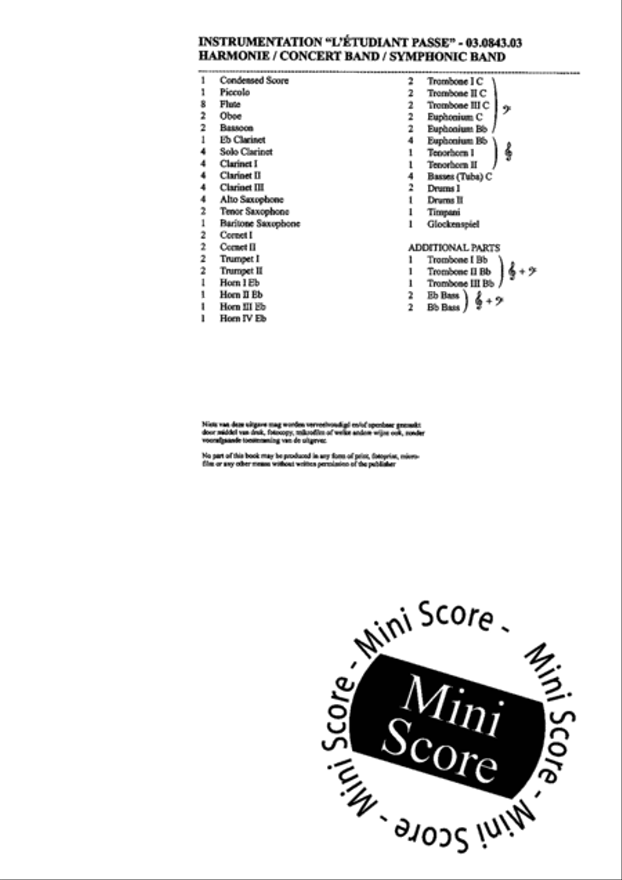 L'Etudiant Passe Concert Band scores gallery preview page 4