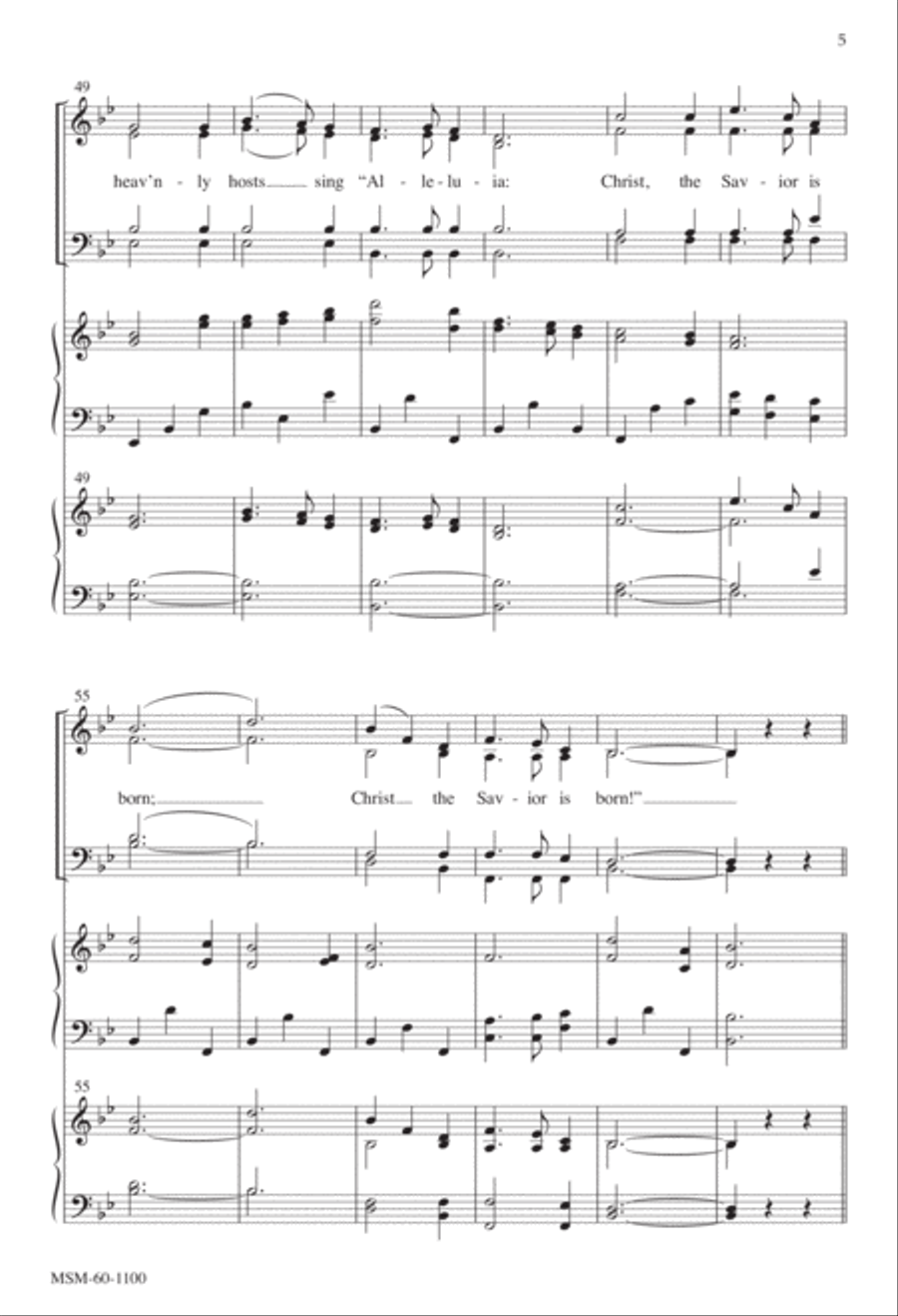 Silent Night 4-Part scores gallery preview page 4