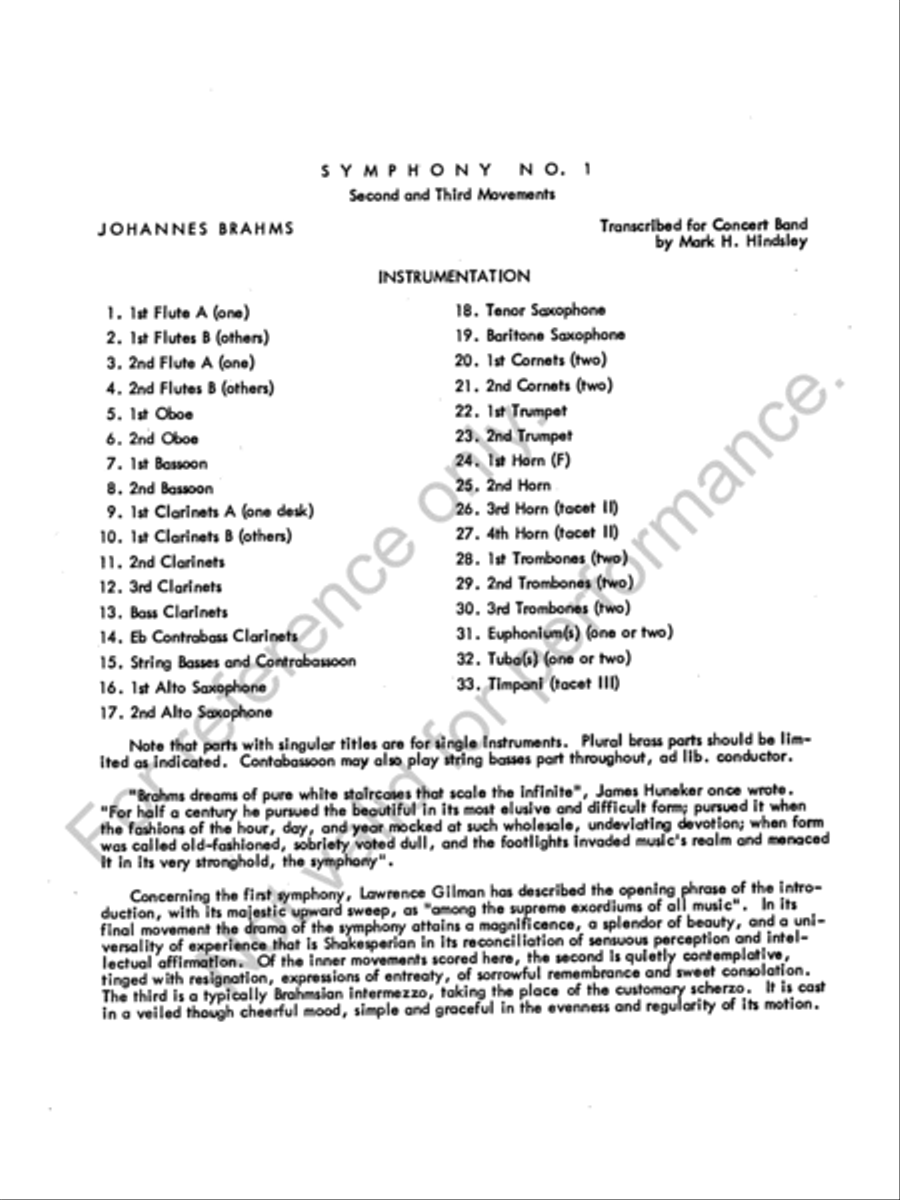 Symphony No. 1 Concert Band scores gallery preview page 4