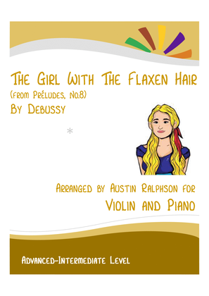 The Girl With The Flaxen Hair (Debussy) - violin and piano with FREE BACKING TRACK